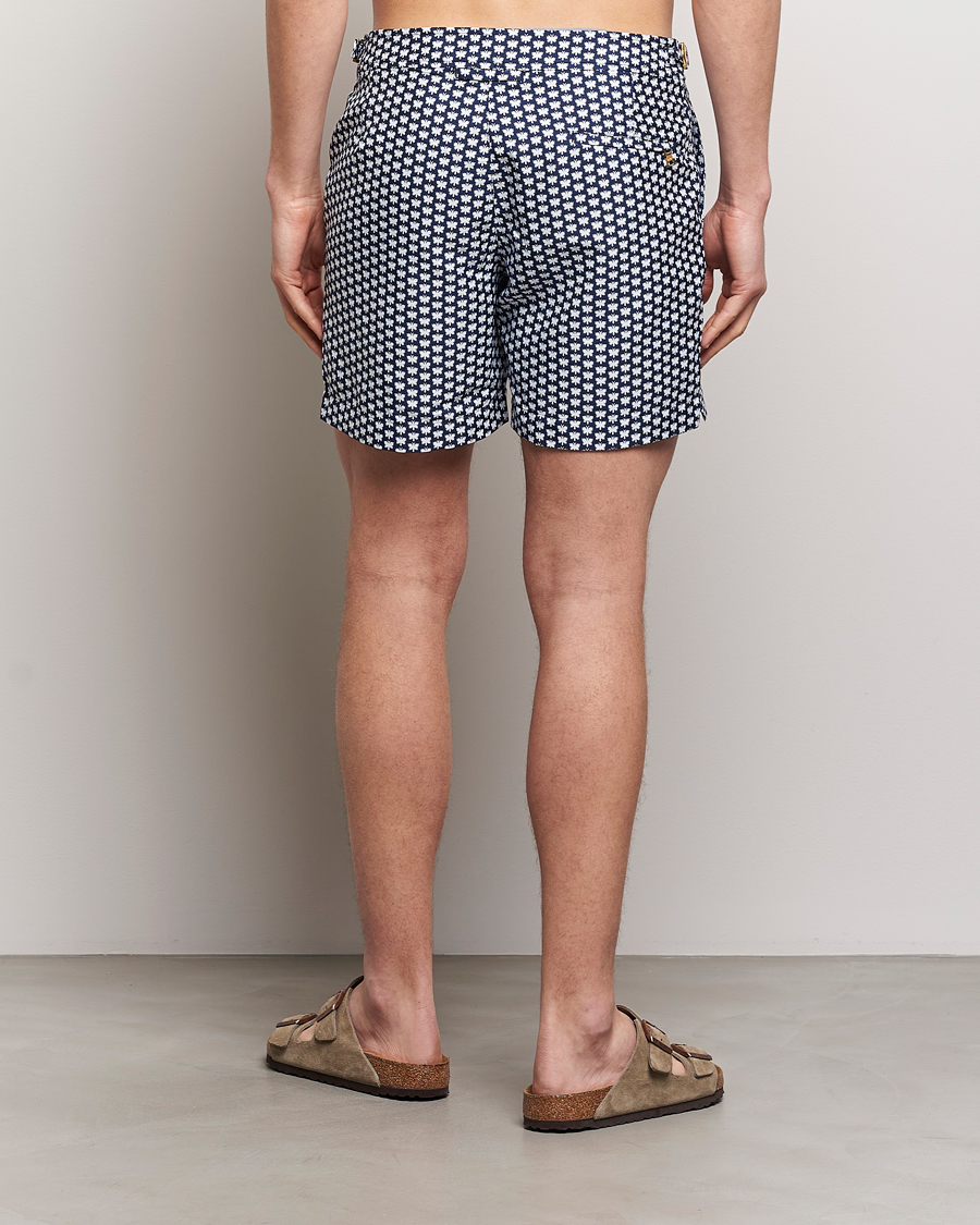 Herre | Badeshorts | Orlebar Brown | Bulldog Jaquard Flutter Swim Shorts Night Iris