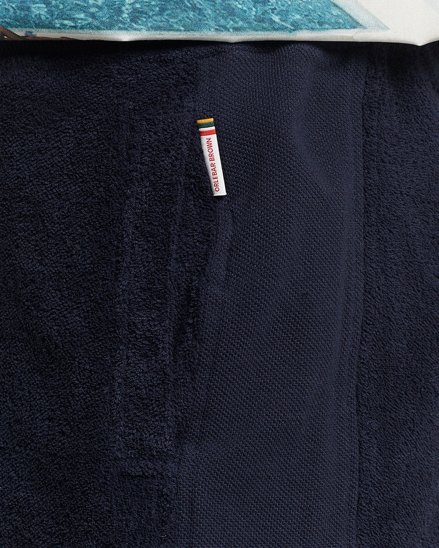 Herre | Shorts | Orlebar Brown | Afador Mix Texture Towelling Shorts Night Iris