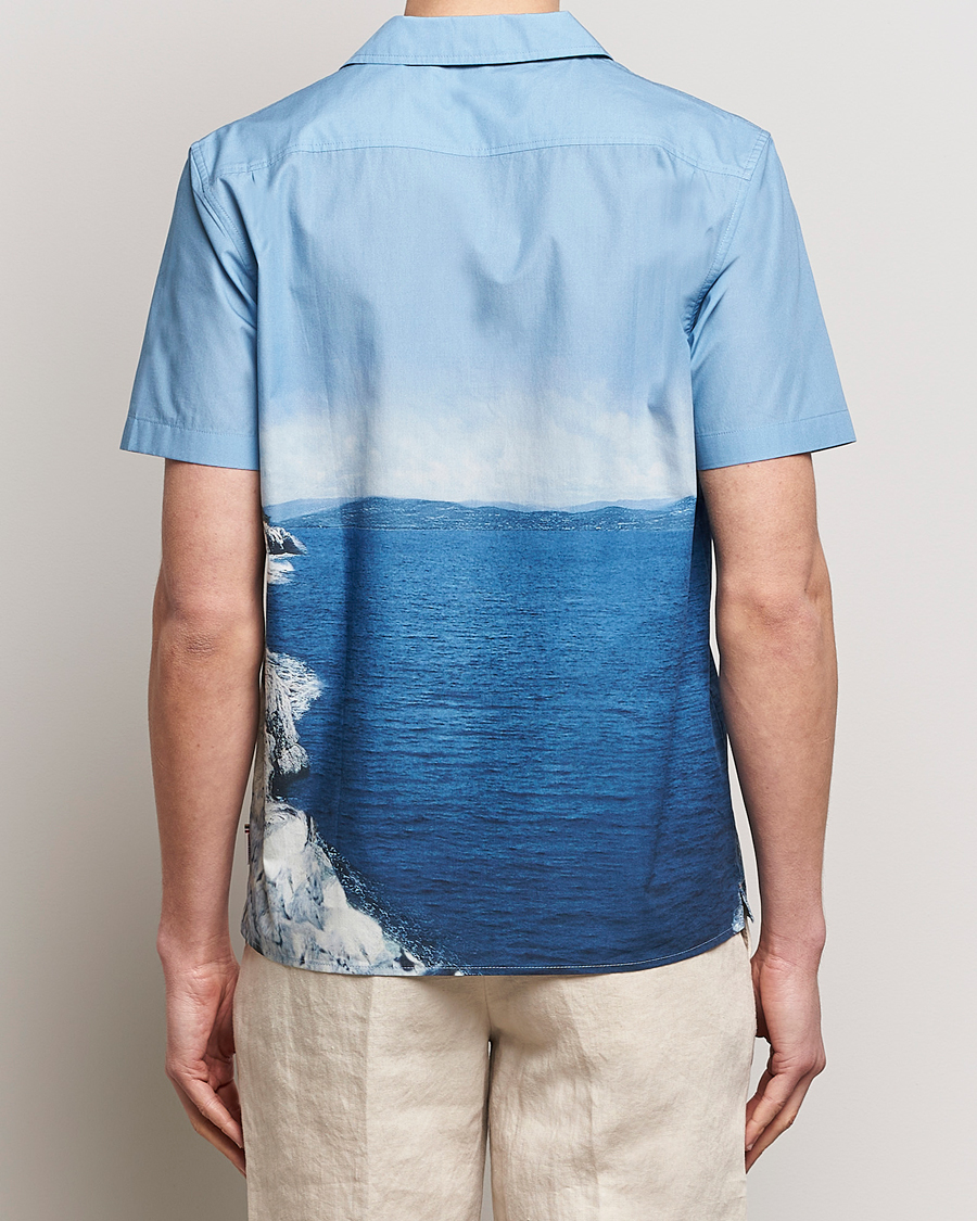 Herre | Skjorter | Orlebar Brown | Hibbert Photographic Roc Pool Shirt Blue