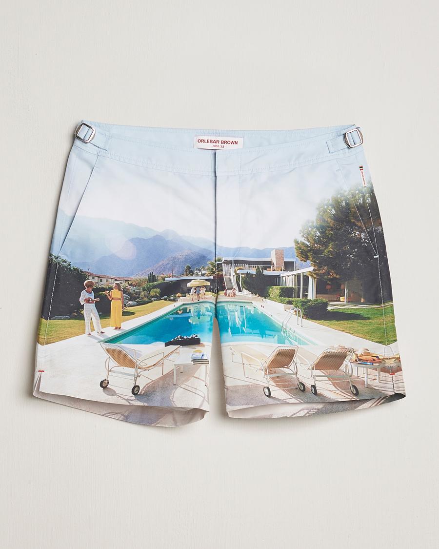 Herre | Badeshorts | Orlebar Brown | Bulldog Slim Aarons Photo Swim Shorts Kaufmann Cocktail
