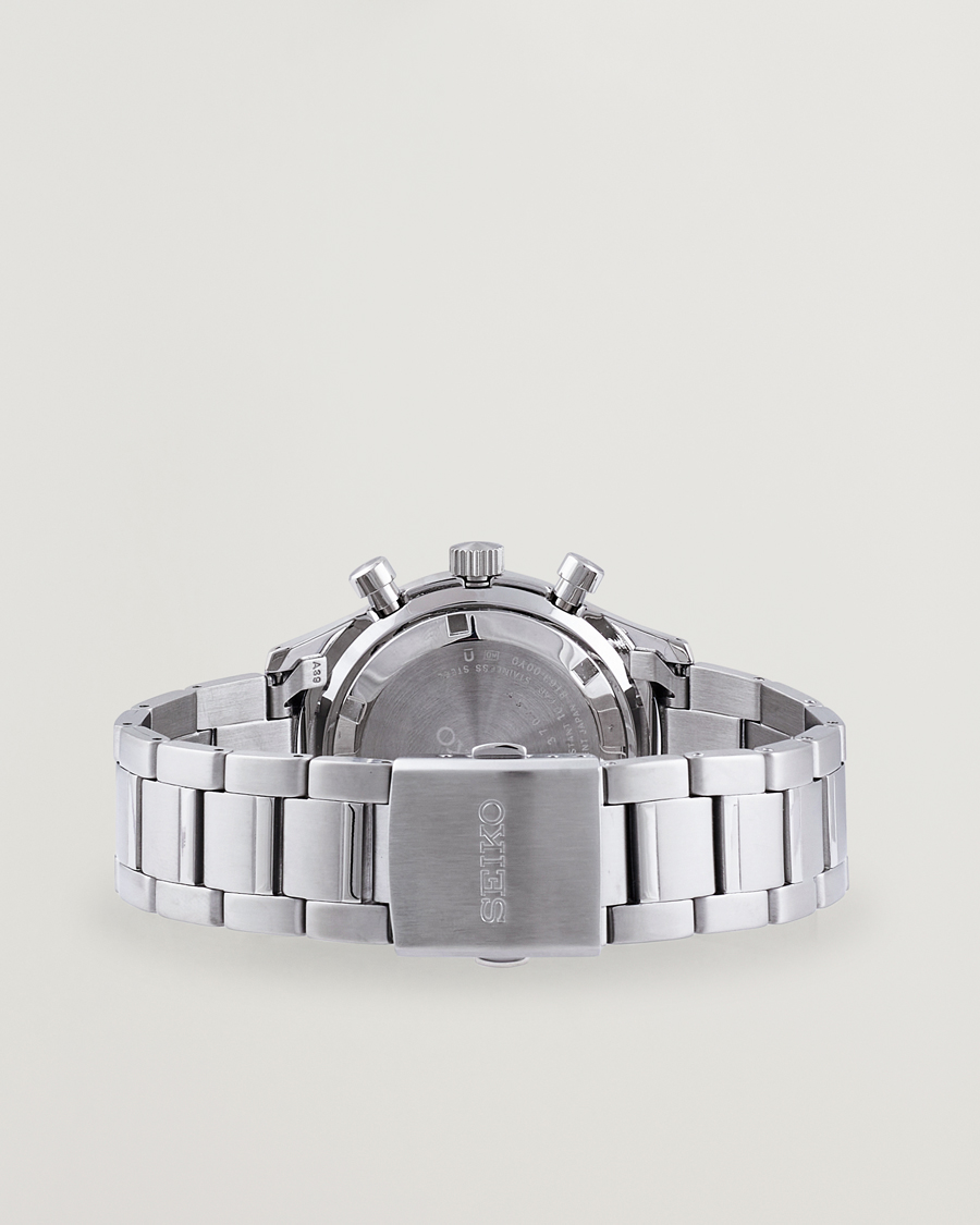 Herre | Seiko Chronograph 43mm Steel Black Dial | Seiko | Chronograph 43mm Steel Black Dial