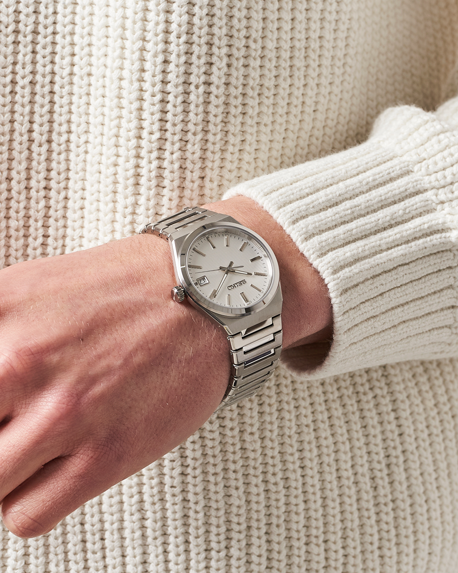 Herre | Seiko Sapphire 39mm Steel White Dial | Seiko | Sapphire 39mm Steel White Dial
