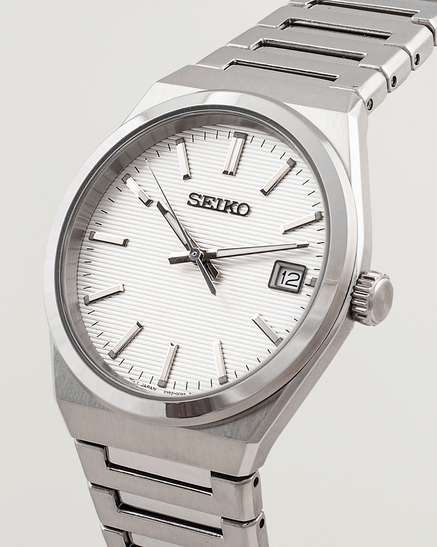 Herre | Klokker | Seiko | Sapphire 39mm Steel White Dial