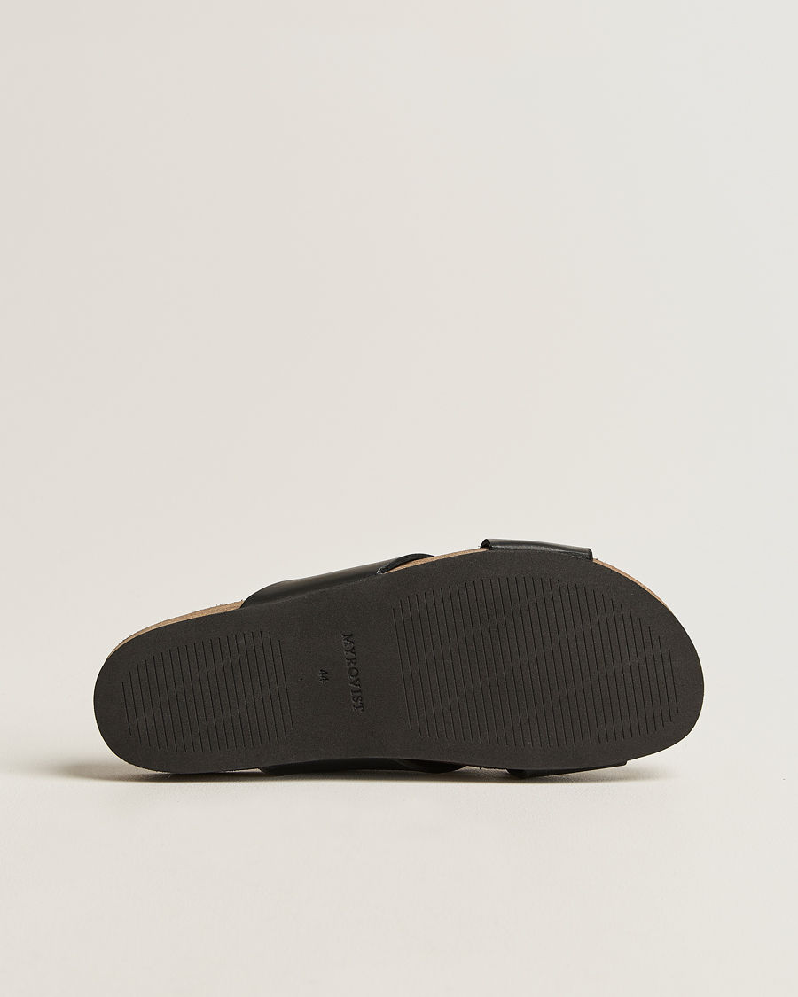 Herre | Sandaler og tøfler | Myrqvist | Solvik Sandals Black Calf