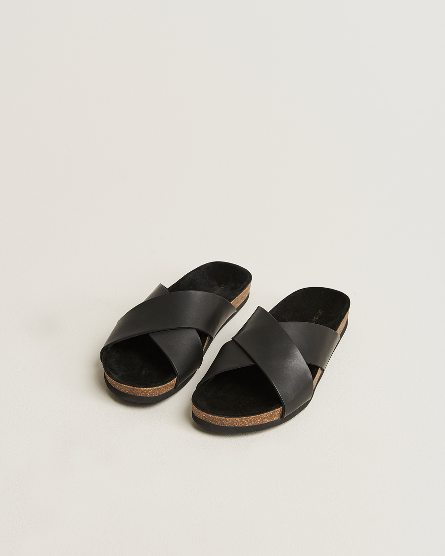 Herre | Sandaler og tøfler | Myrqvist | Solvik Sandals Black Calf