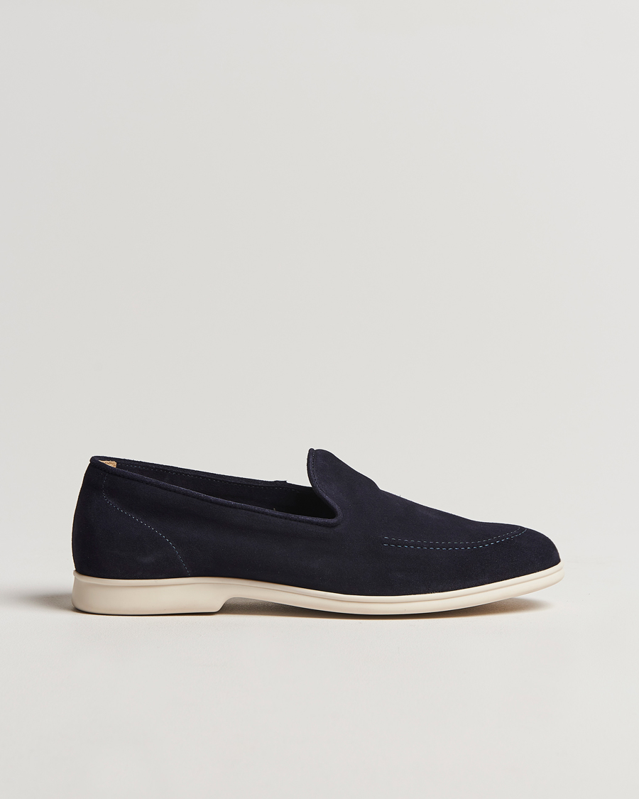 Herre | Myrqvist Brannö Loafers Navy Suede | Myrqvist | Brannö Loafers Navy Suede