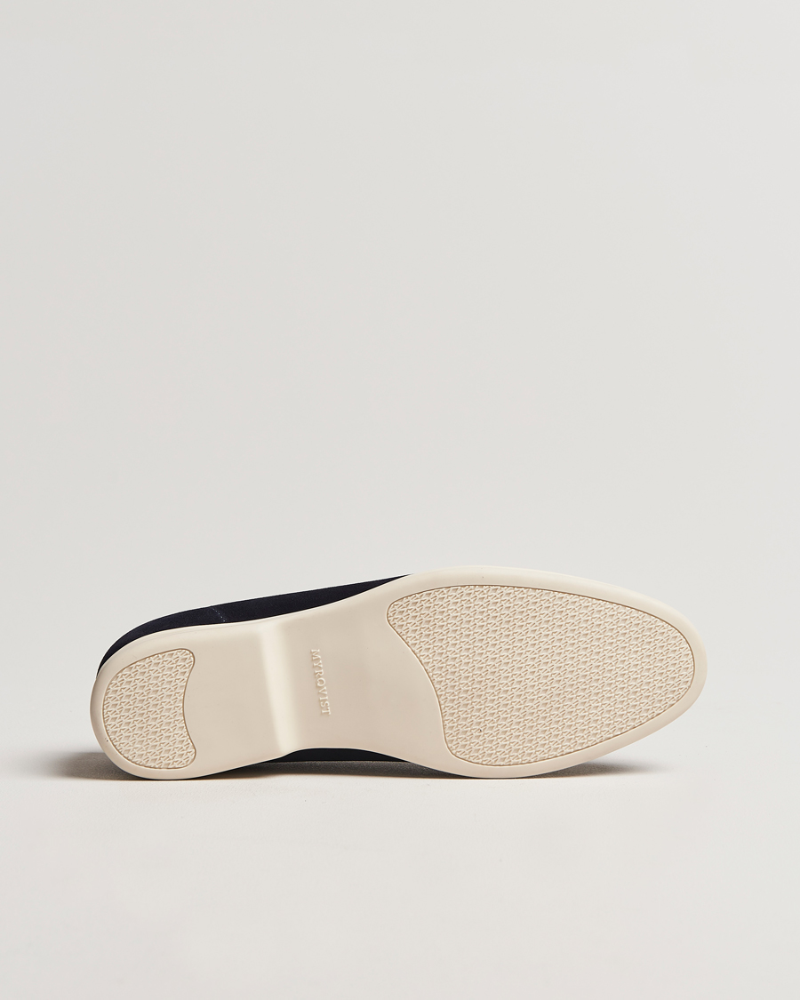 Herre | Myrqvist Brannö Loafers Navy Suede | Myrqvist | Brannö Loafers Navy Suede