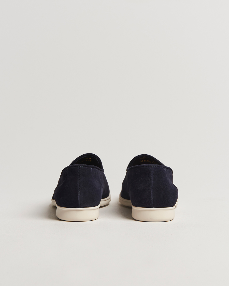 Herre | Myrqvist Brannö Loafers Navy Suede | Myrqvist | Brannö Loafers Navy Suede