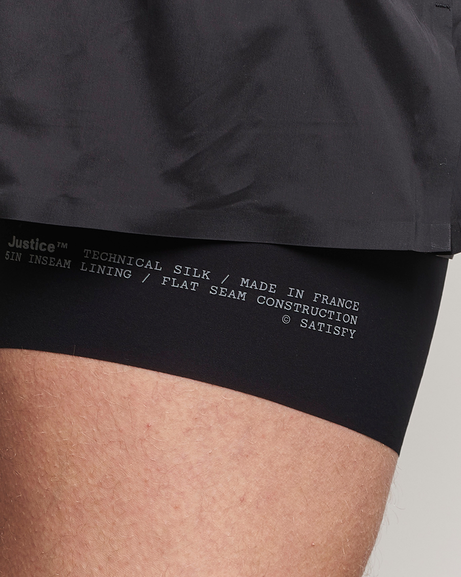 Herre | Shorts | Satisfy | TechSilk 5 Inch Shorts Black