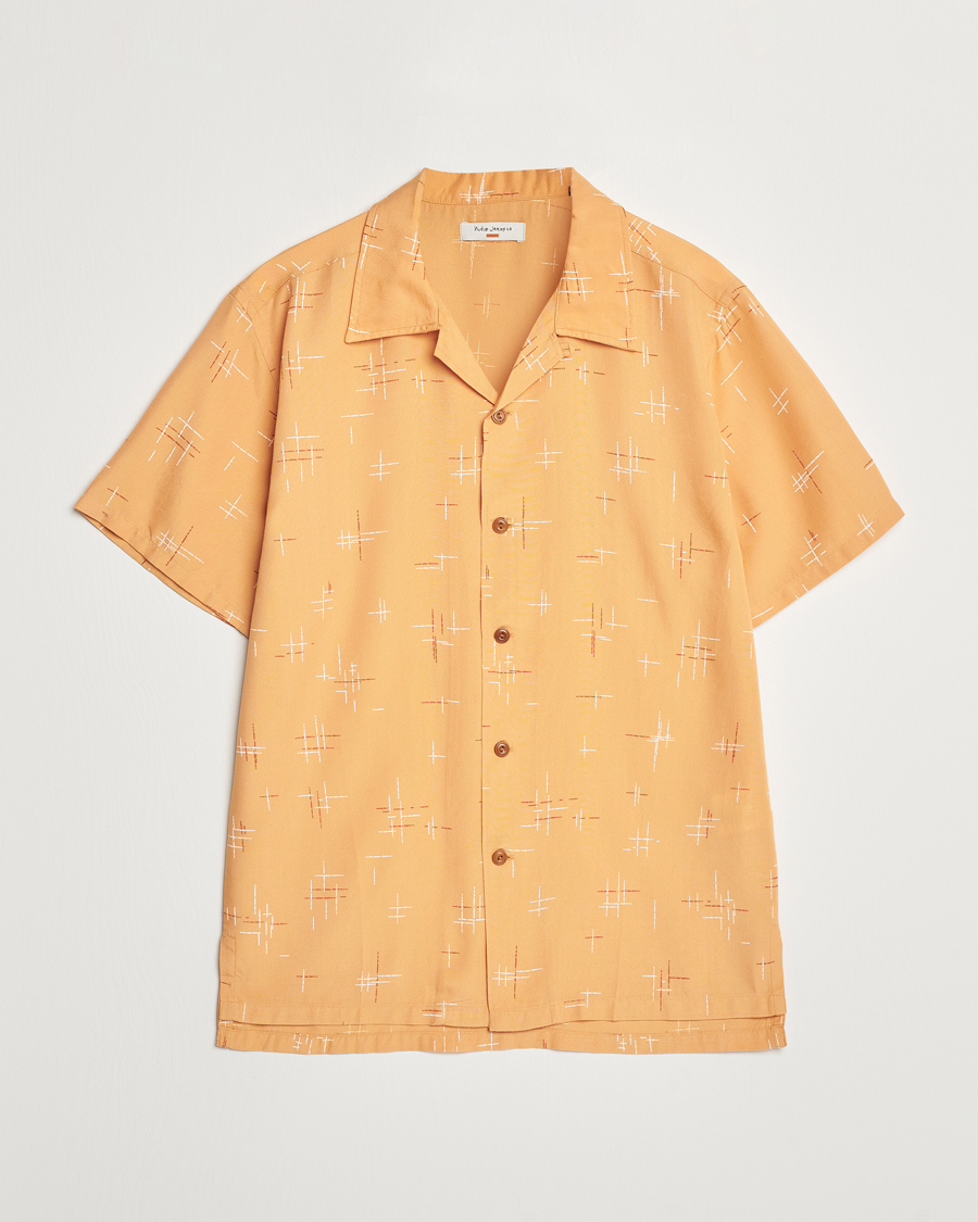 Herre | Skjorter | Nudie Jeans | Arvid 50s Hawaii Shirt Ochre