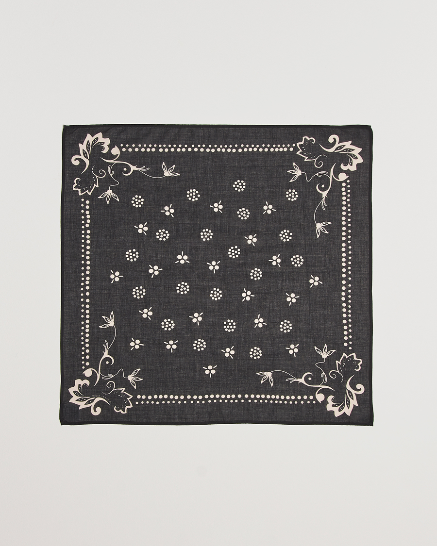 Herre |  | Nudie Jeans | Ingrid Ornament Bandana Black