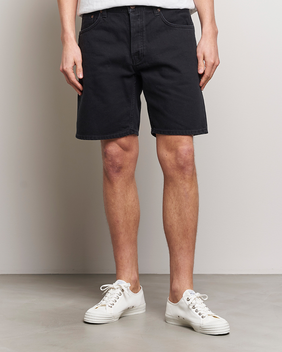 Herre | Nytt i butikken | Nudie Jeans | Seth Denim Shorts Aged Black