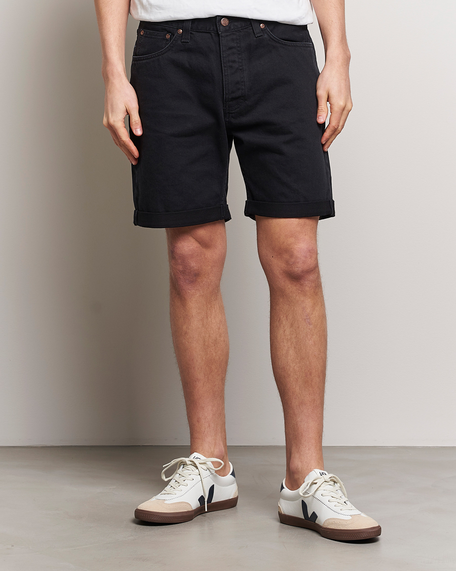 Herre | Nytt i butikken | Nudie Jeans | Josh Denim Shorts Aged Black