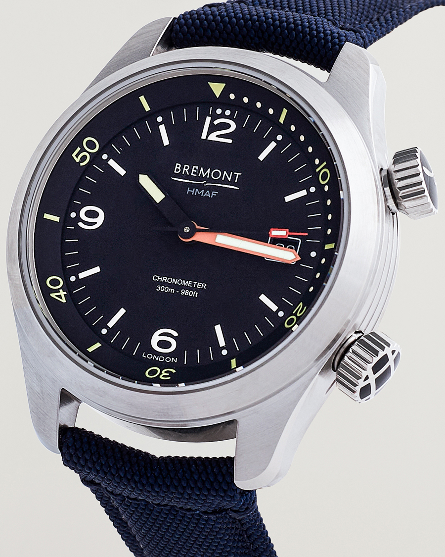 Herre | Fine watches | Bremont | Argonaut 42mm Navy Nato Strap