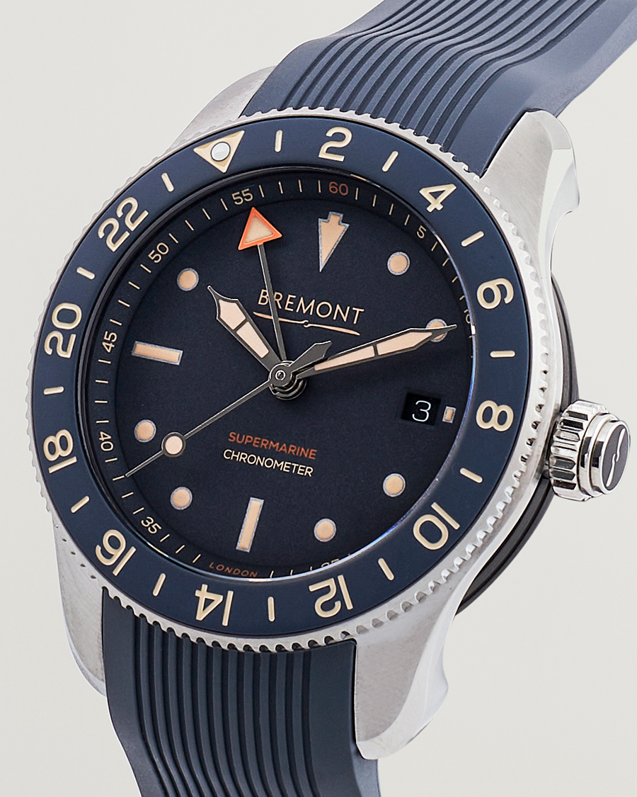 Herre | Fine watches | Bremont | Limited Edition Supermarine Ocean GMT 40mm Grey Rubber