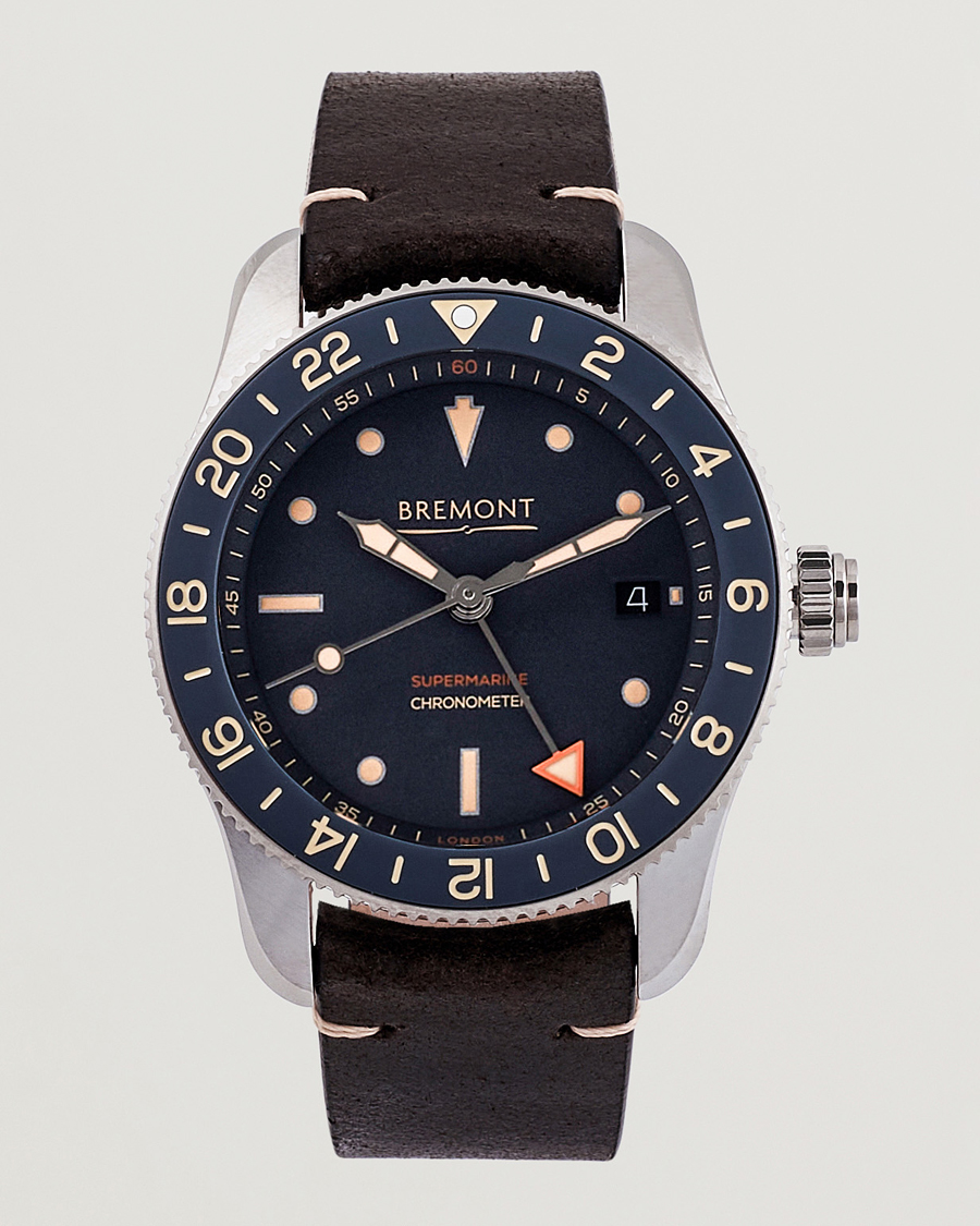 Herre | Bremont Limited Edition Supermarine Ocean GMT 40mm Brown Calf | Bremont | Limited Edition Supermarine Ocean GMT 40mm Brown Calf