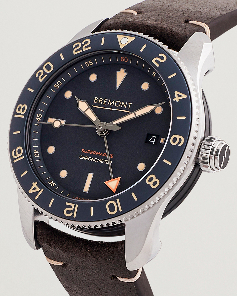 Herre | Bremont Limited Edition Supermarine Ocean GMT 40mm Brown Calf | Bremont | Limited Edition Supermarine Ocean GMT 40mm Brown Calf
