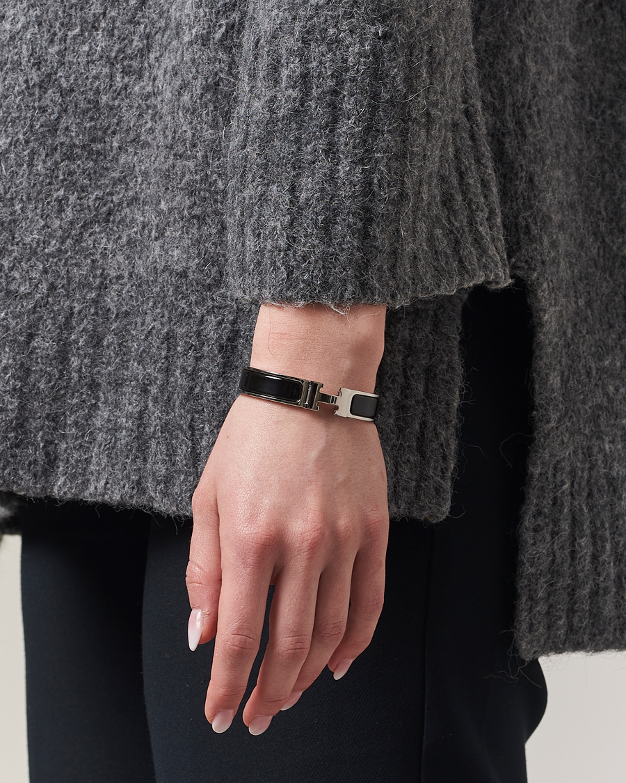 Herre | Hermès Pre-Owned Clic H Bracelet Black | Hermès Pre-Owned | Clic H Bracelet Black