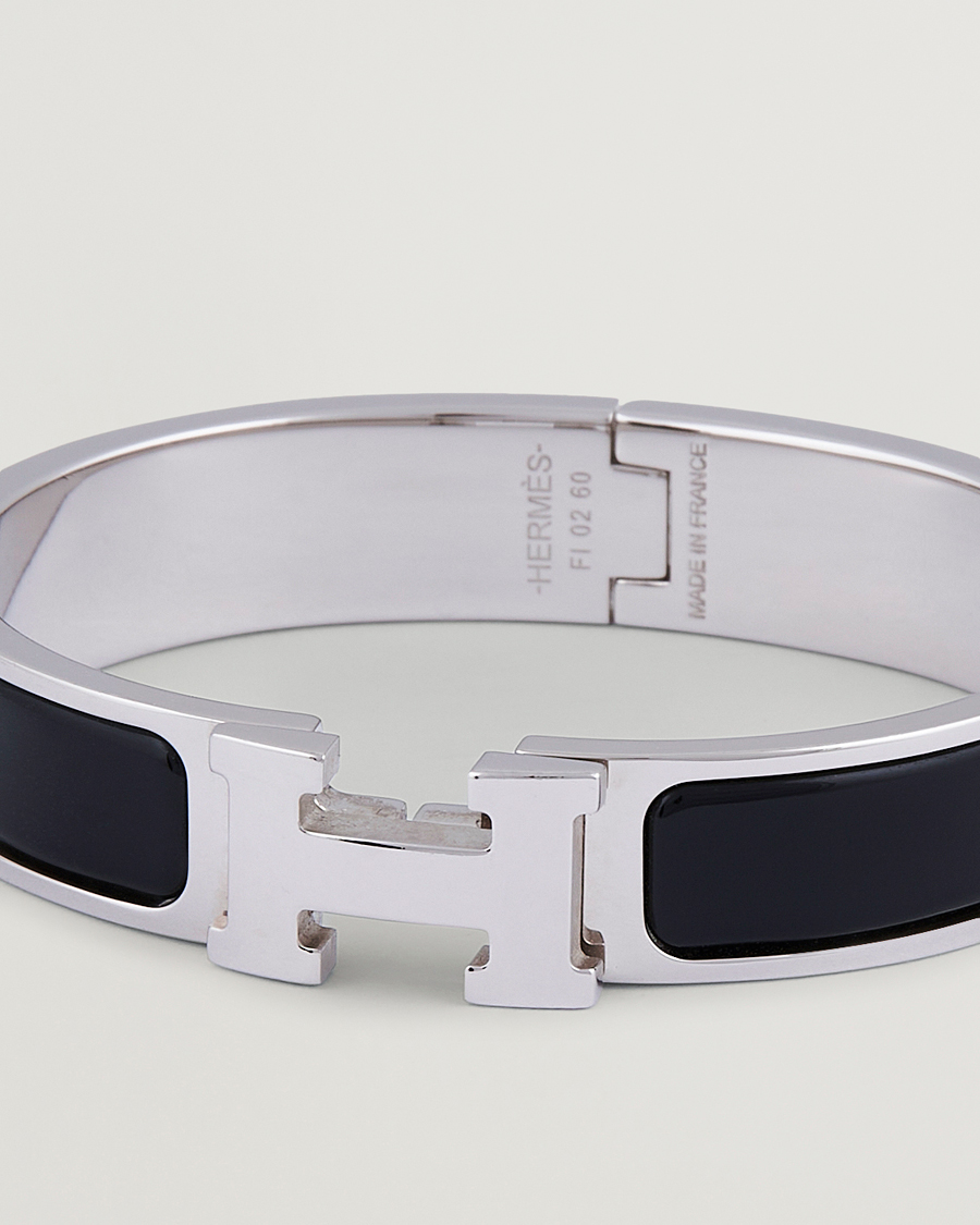 Herre | Hermès Pre-Owned Clic H Bracelet Black | Hermès Pre-Owned | Clic H Bracelet Black