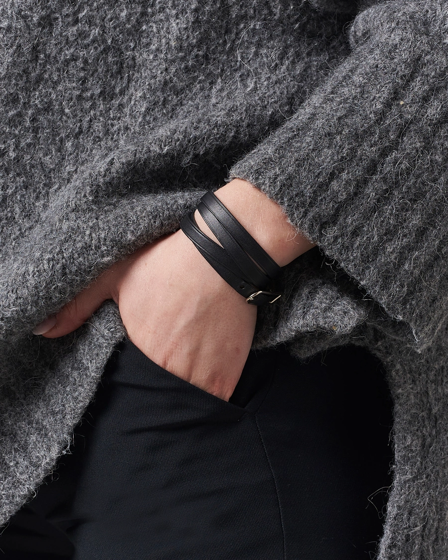 Herre | Nye produktbilder | Hermès Pre-Owned | API1 Leather Bracelet Black