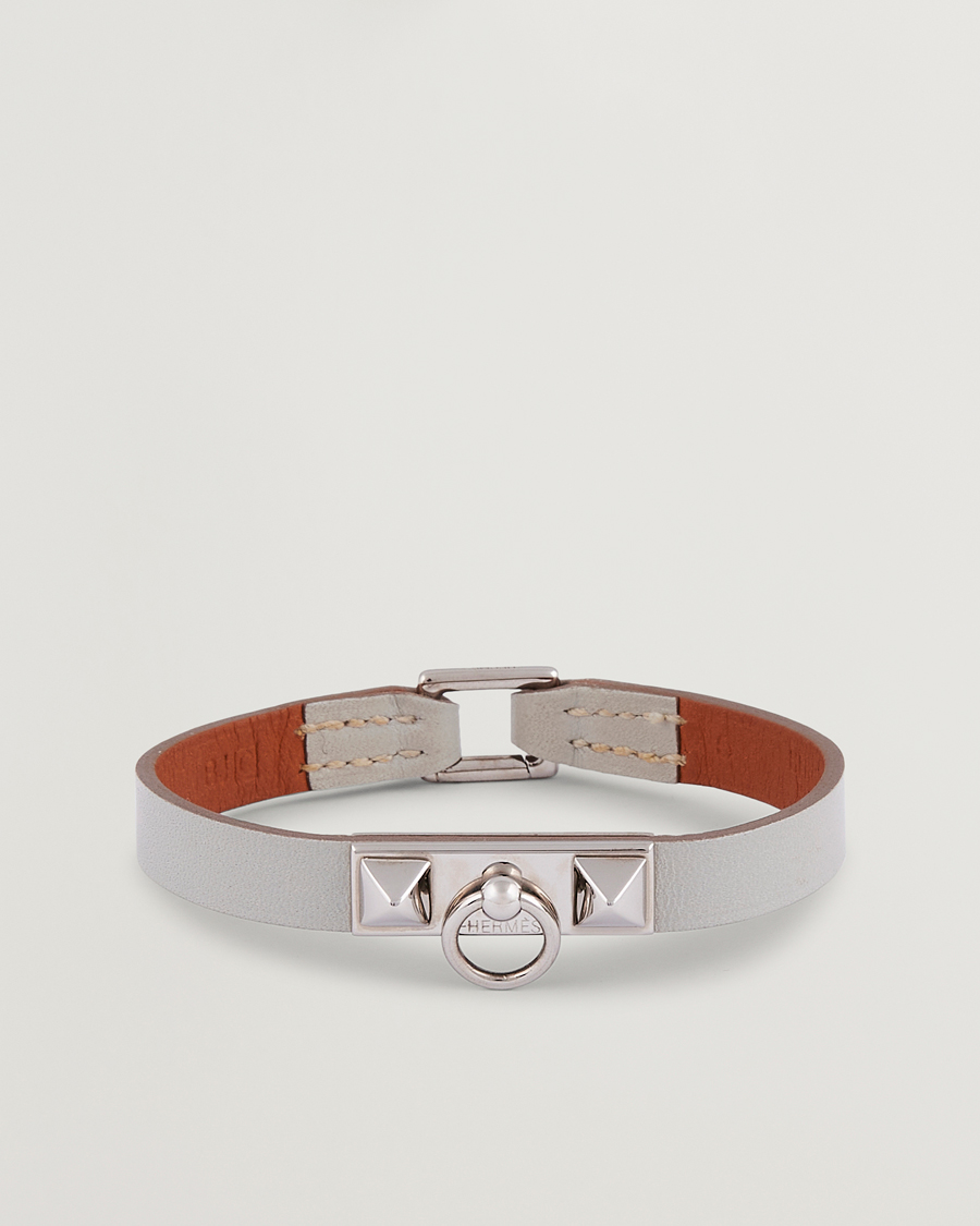 Herre | Hermès Pre-Owned Rivale Mini Bracelet Grey | Hermès Pre-Owned | Rivale Mini Bracelet Grey