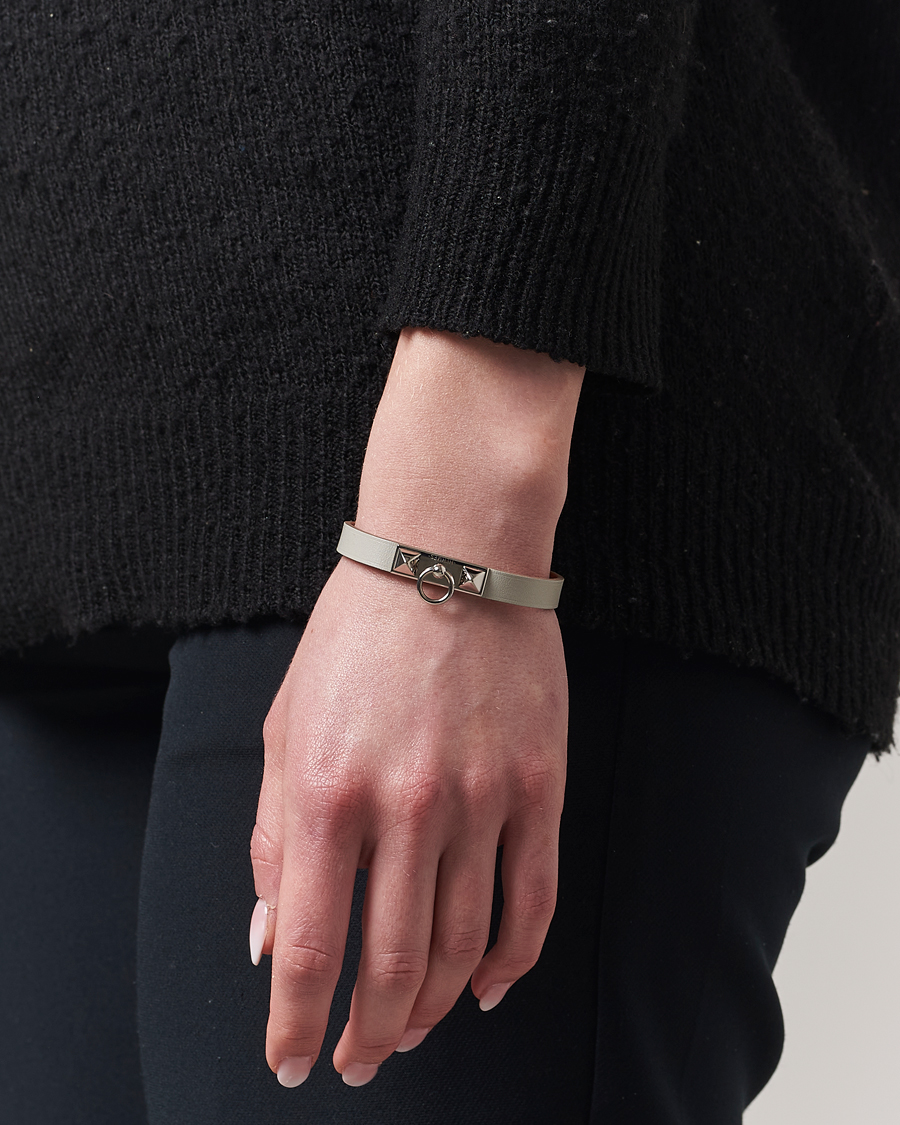 Herre | Hermès Pre-Owned Rivale Mini Bracelet Grey | Hermès Pre-Owned | Rivale Mini Bracelet Grey