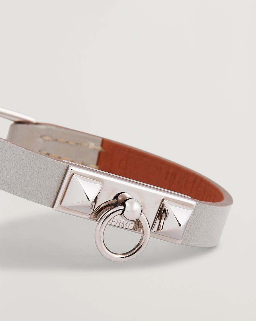 Herre | Hermès Pre-Owned Rivale Mini Bracelet Grey | Hermès Pre-Owned | Rivale Mini Bracelet Grey