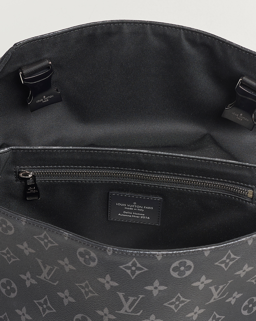 Herre | Pre-Owned & Vintage Bags | Louis Vuitton Pre-Owned | Messenger Voyager PM Bag Monogram Eclipse