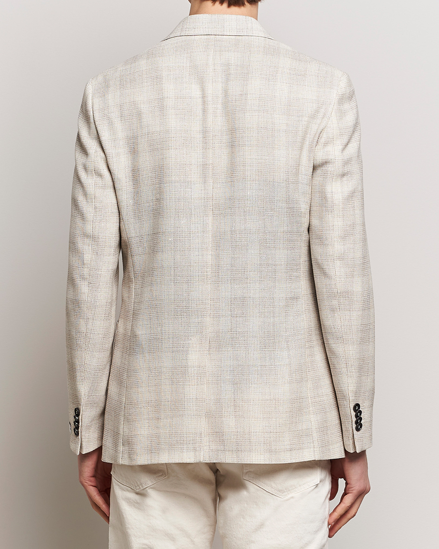 Herre | Dressjakker | Tiger of Sweden | Julien Half Lined Checked Blazer Natural White