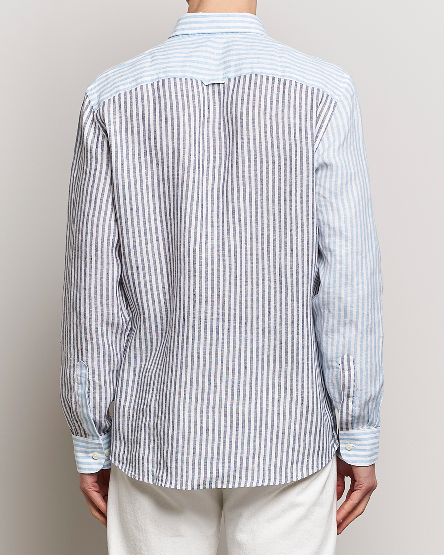Herre | Skjorter | Morris | Douglas Linen Mix Shirt Blue