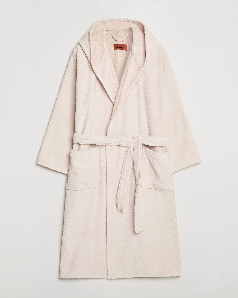 Herre | Pyjamaser og badekåper | Missoni Home | Chalk Bath Robe Beige