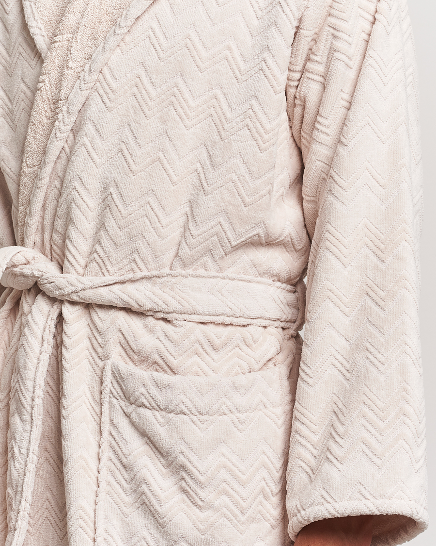 Herre | Pyjamaser og badekåper | Missoni Home | Chalk Bath Robe Beige
