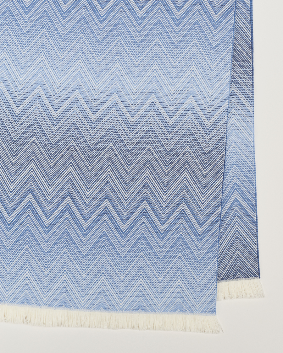 Herre | Missoni Home Timmy Wool Throw 130x190cm Blue | Missoni Home | Timmy Wool Throw 130x190cm Blue