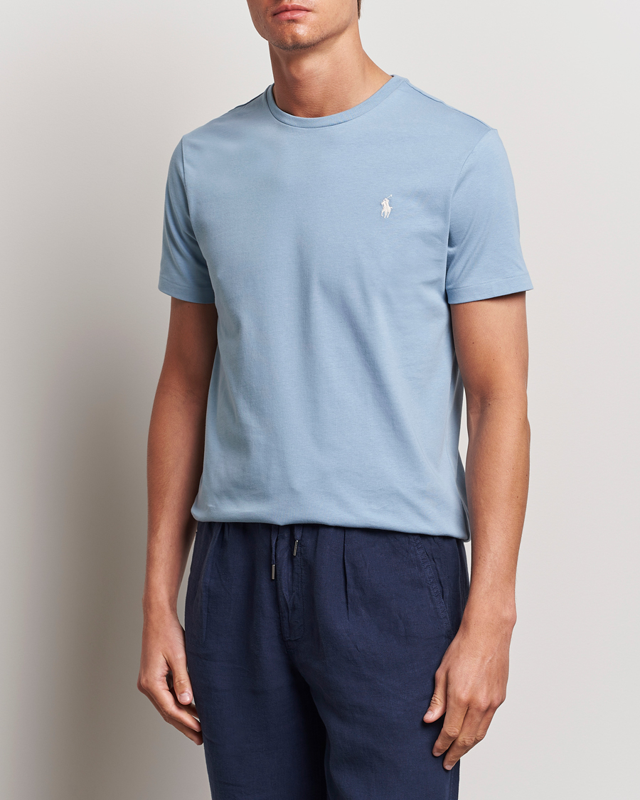 Herre |  | Polo Ralph Lauren | Crew Neck T-Shirt Vessel Blue