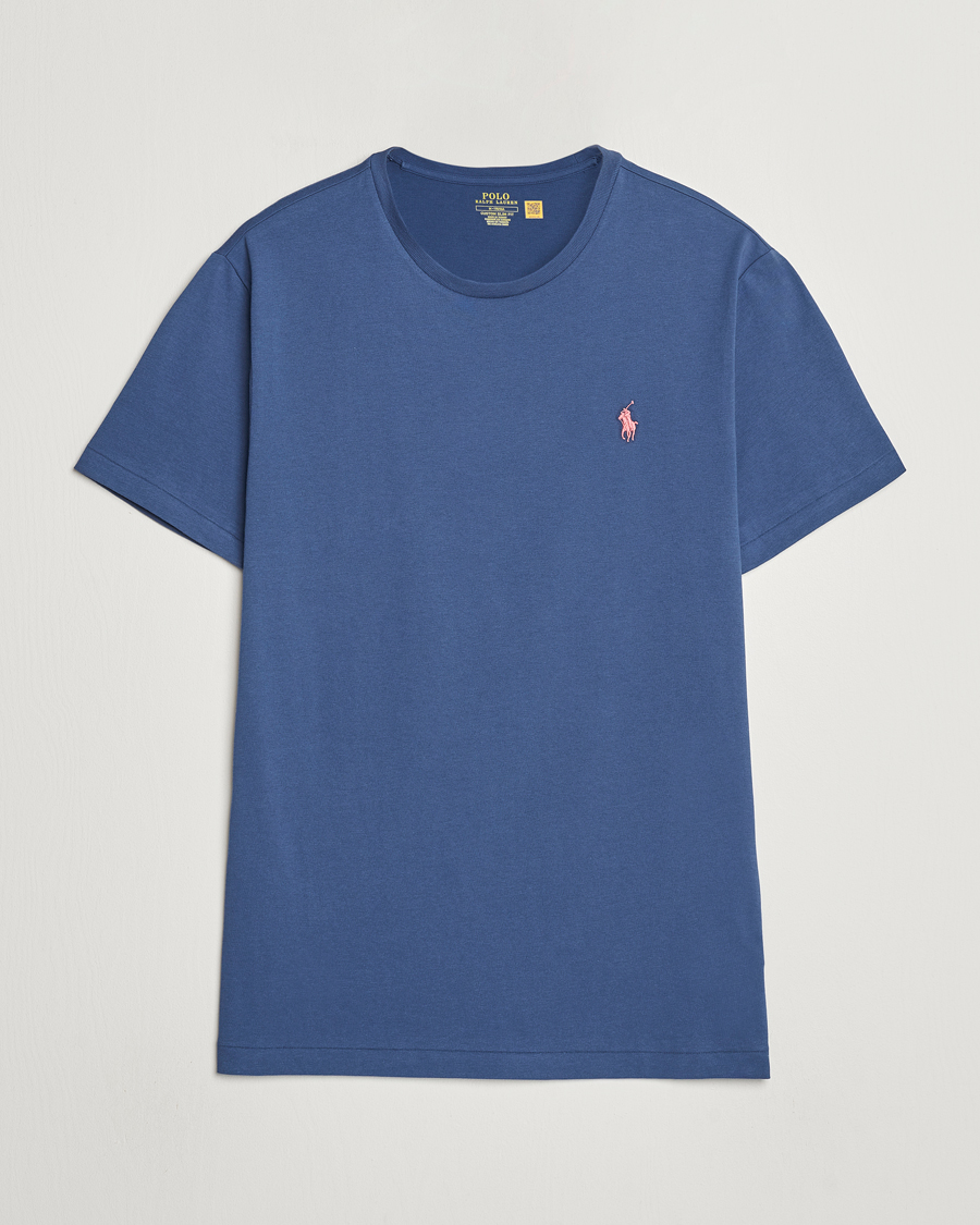 Herre | T-Shirts | Polo Ralph Lauren | Crew Neck T-Shirt Clancy Blue