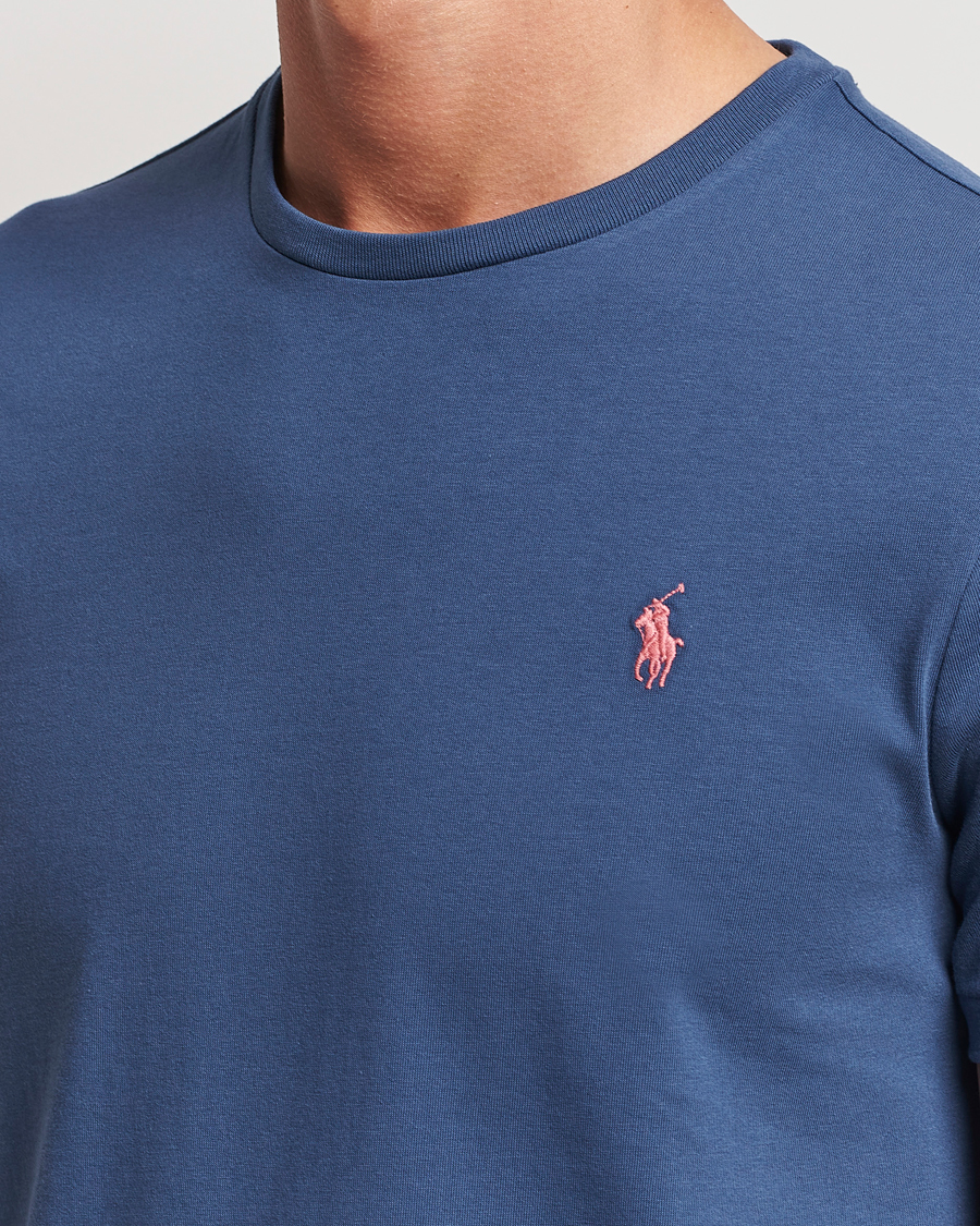Herre | T-Shirts | Polo Ralph Lauren | Crew Neck T-Shirt Clancy Blue