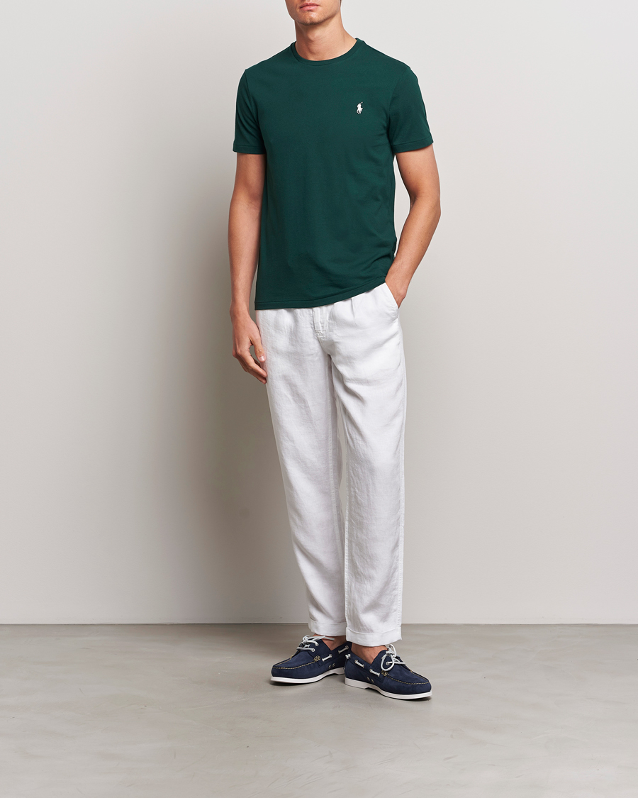 Herre | T-Shirts | Polo Ralph Lauren | Crew Neck T-Shirt Moss Agate