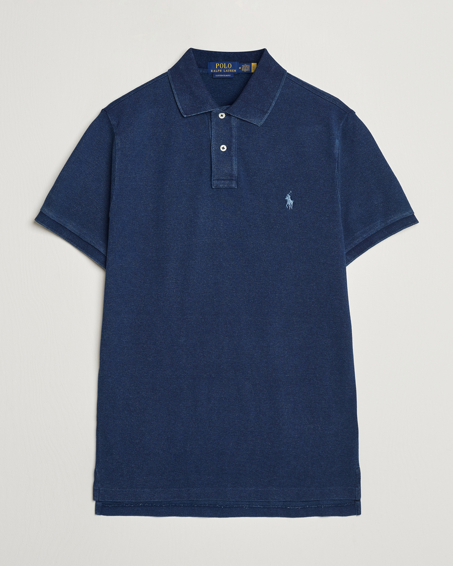 Herre | Pikéer | Polo Ralph Lauren | Custom Slim Fit Polo Dark Indigo