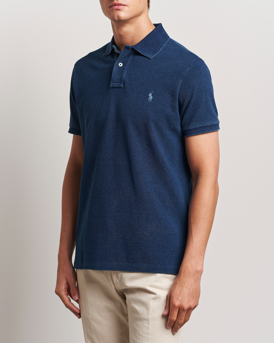 Herre | Pikéer | Polo Ralph Lauren | Custom Slim Fit Polo Dark Indigo