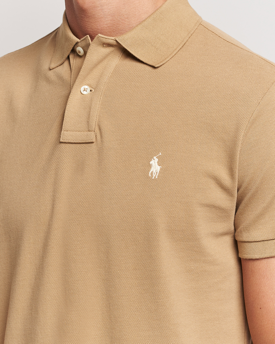 Herre | Pikéer | Polo Ralph Lauren | Custom Slim Fit Polo Café Tan