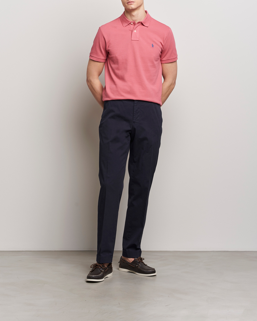 Herre | Pikéer | Polo Ralph Lauren | Custom Slim Fit Polo Adirondack Red