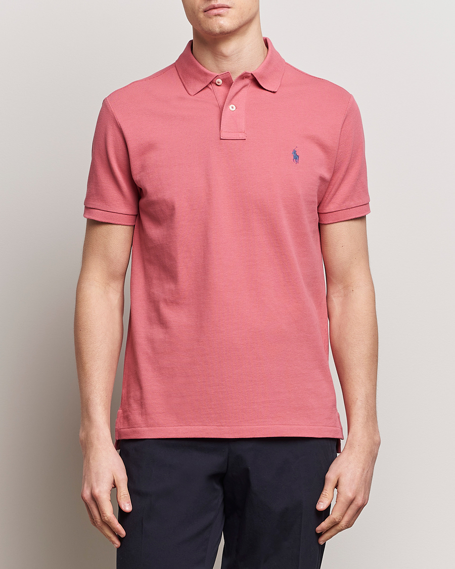 Herre | Nytt i butikken | Polo Ralph Lauren | Custom Slim Fit Polo Adirondack Red