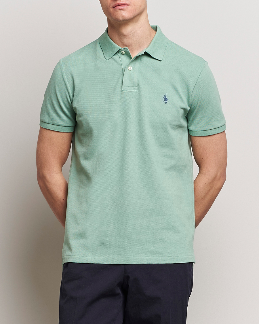 Men |  | Polo Ralph Lauren | Custom Slim Fit Polo Faded Mint