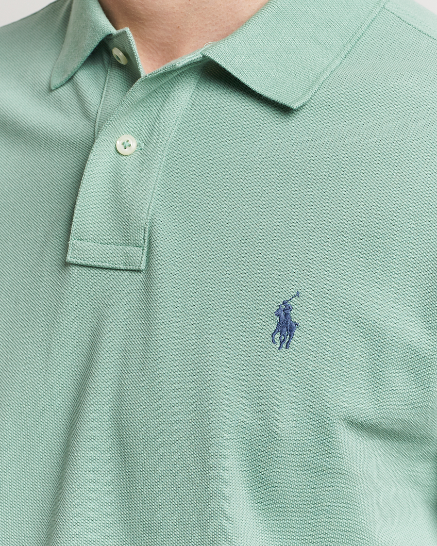 Herre | Pikéer | Polo Ralph Lauren | Custom Slim Fit Polo Faded Mint