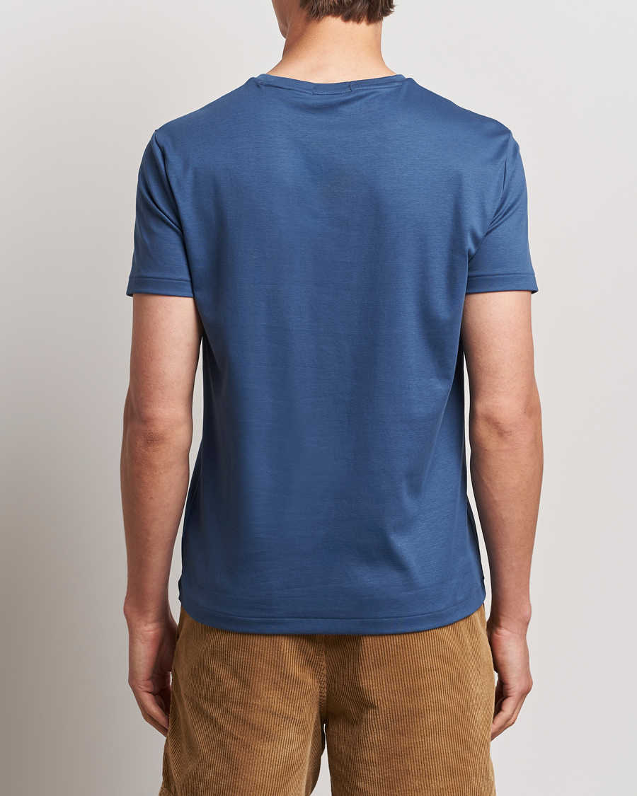 Herre | T-Shirts | Polo Ralph Lauren | Luxury Pima Cotton Crew Neck T-Shirt Clancy Blue