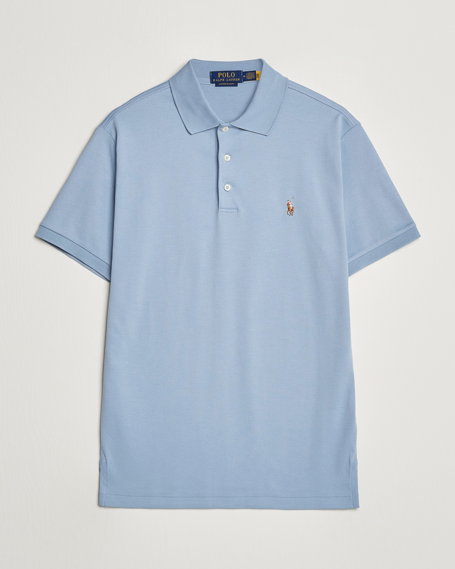 Herre | Pikéer | Polo Ralph Lauren | Luxury Pima Cotton Polo Vessel Blue