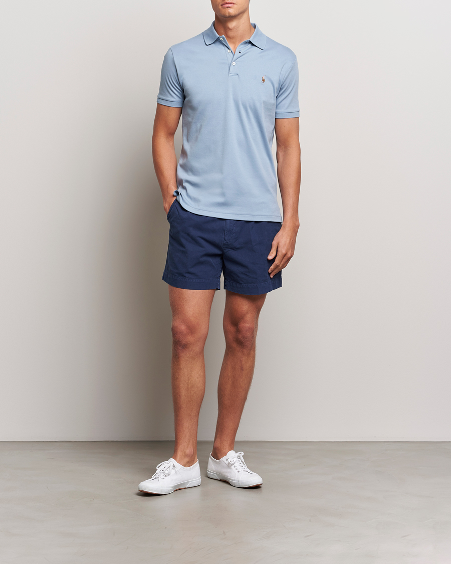 Herre | Pikéer | Polo Ralph Lauren | Luxury Pima Cotton Polo Vessel Blue