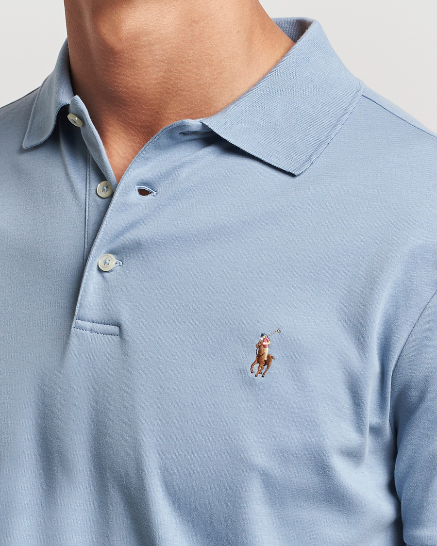 Herre | Pikéer | Polo Ralph Lauren | Luxury Pima Cotton Polo Vessel Blue