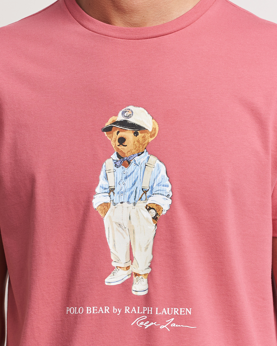 Herre | T-Shirts | Polo Ralph Lauren | Printed Hemingway Bear T-Shirt Adirondack Red