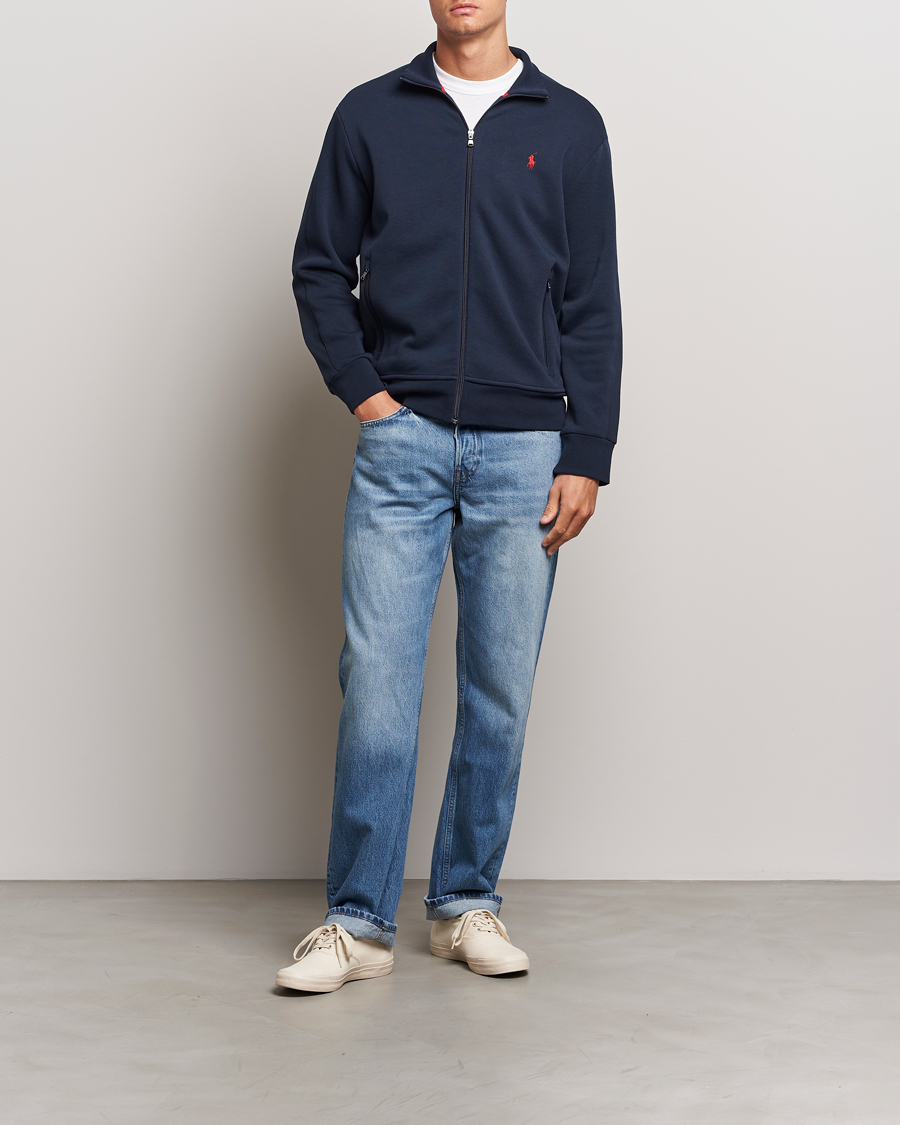 Herre | Gensere | Polo Ralph Lauren | Tech Double Knit Full Zip Aviator Navy